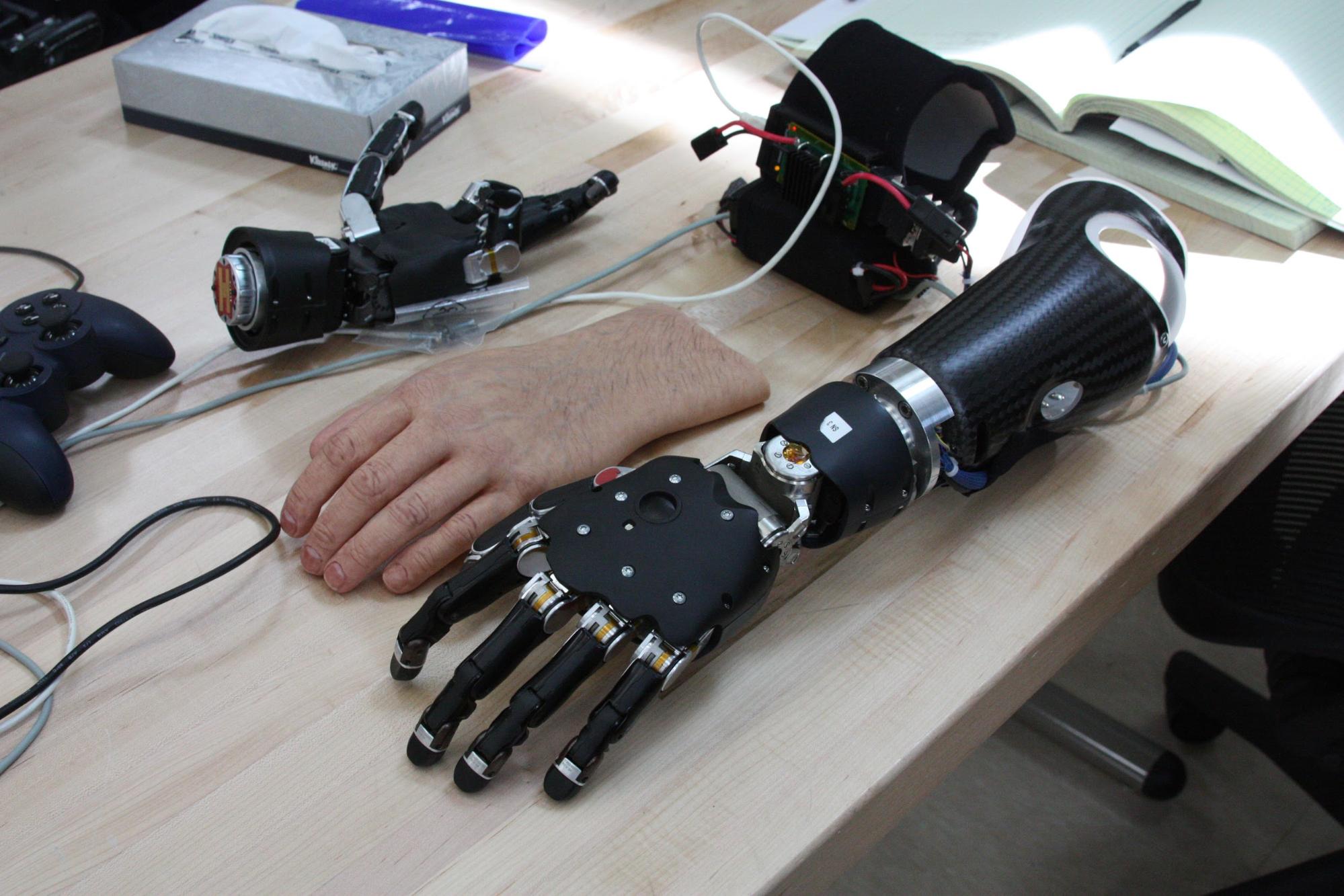 The Modular Prosthetic Limb was developed by the Johns Hopkins Applied Physics Laboratory Source