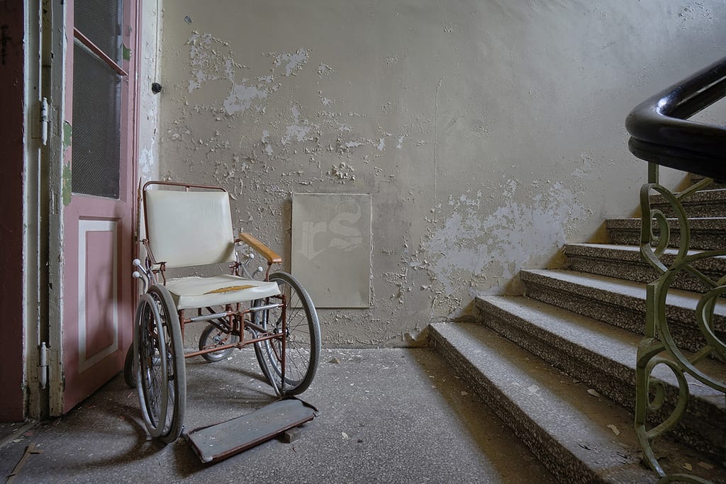 Image from abandoned Tuberculosis sanitarium. Image source: Flickr Creative Commons. 